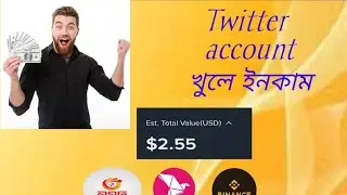 Twitter Account খুলে ইনকাম। অনলাইন ইনকাম। online income.