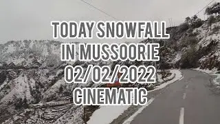 Mussoorie snowfall | 02 February 2021 | CINEMATIC VIDEO MUSSOORIE SNOWFALL |