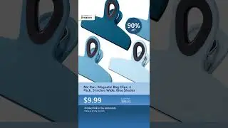 Mr. Pen- Magnetic Bag Clips, 4 Pack, 5 Inches Wide, Blue Shades