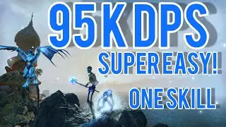 ESO 95k dps One skill Sorc heavy attack one bar build super easy