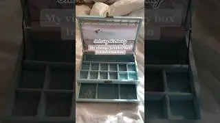 DIY vintage jewelry box transformation #diy #jewelry #vintage