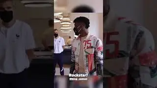 Paul Pogba kicking it with Kingsley Coman at Claire Fontaine &para; Equipe de France &para; WC Qualifiers  ~
