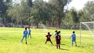 AYSO Soccer Game 4 Red Eagles vs Blue Ninjas 6 JUSA 1st 2nd grade U8 Boys 7yr 8yr old