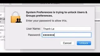 How to Create and Change Username and Password on MAC OS