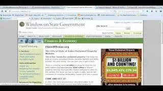 Missing Money | How To Find Missing Money With An Online Search