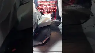 2019 to  2025Sierra 1500 2500 3500 | Rear Under Seat Storage Organizer | Crew Cab | Black | Lockable