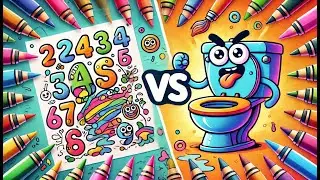 Coloring Numbers vs  Skibidi Toilet   Fun Learning for Kids