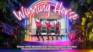 Winning Horse - Intermediate NC2S Line Dance | Demo by : Amare El Mousa