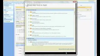 Adding and Removing Webparts