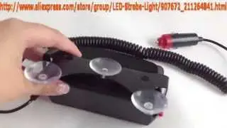 12V High Power 18-led Strobe Flashing Light Police Emergency Warning  Vehicle Car Truck  Lights