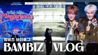 [밤비즈로그] ❄️12월의 원더랜드❄️ | 우치와 만들기 | 늠늠이 말랑이 • 늠름이 인형깡 | 장한음 팬콘서트 Winter Night Wonderland | 장한음 덕질 VLOG