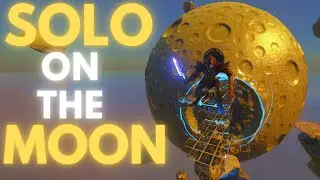 I built the STRONGEST MOON FORTRESS as a SOLO in ARK&hellip;