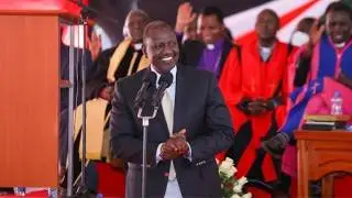 Live: Ruto and Troops Attends Church Service in AIC Pipeline, Embakasi, Nairobi County