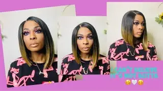 Сенсационный HD парик с кружевной передней частью, блок ягодиц, 1 фут, SAMSBEAUTY 🤍🤍