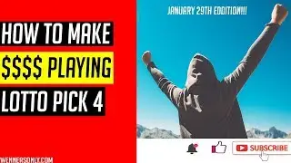 Let's Win Big Today $200+ Playing OLG Lotto PICK 4 JAN 29 2019 | Lotto Strategies by WENNERSONLY.COM