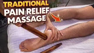 Ultimate Powerful Tissues Pain relief Massage | Leg Reflexology With Ultimate Thai Therapy ASMR
