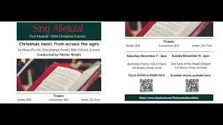 Fiori Musicali: Sing Alleluia December 7 2024 Australian Poetry Hall of Fame