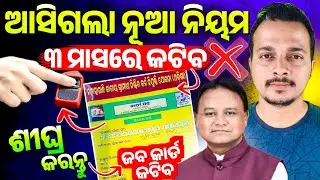 🔴 ଜବ କାର୍ଡ କଟିବା ପୂର୍ବରୁ ଶୀଘ୍ର କରନ୍ତୁ || Job Card Ekyc Odisha | Job Card Ekyc Online Odisha | Odisha