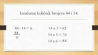 Dijeljenje dvocifrenom brojem