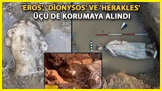 Antik Kentteki Kazılarda 'Eros', 'Dionysos' ve 'Herakles' Heykel Başları Bulundu