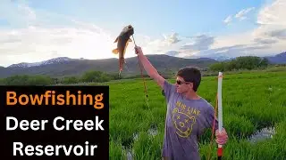 Flooded Field Bowfishing! Youth Group (Deer Creek Reservoir) PVC Pipe Bow Bowfishing