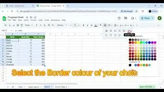 Add Borders in Google Sheets | Beginner Guide #exceltips