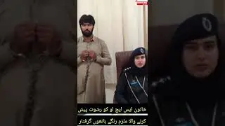 خاتون ایس ایچ او کو رشوت پیش کرنے والا ملزم رنگے ہاتھوں گرفتار