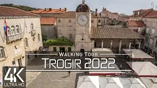 【4K 60fps】🇭🇷 VIRTUAL WALKING TOUR: 🚶 &laquo;Trogir - Croatia 2022&raquo; 🎧 ORIGINAL SOUNDS 🚫 NO COMMENT 📺 ASMR
