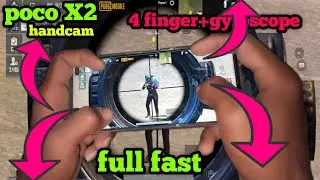 #pubgmobile #handcam #gyroscope poco X2 4 finger+gyroscope handcom |PUBG MOBILE ❤️