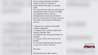 A.G. Jackson warns North Carolinians of DMV scam texts
