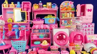 11 Minutes Satisfying with Refrigerator & Laundry Set Review Toys | ASMR 