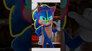 Рисунок СОНИКА ЁЖА 😍😱🥶 из Sonic the hedgehog 3 😎🤯#соник #шорты #арт