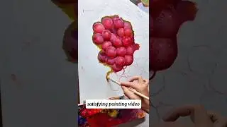Unbelievable Grape Painting 😱 | So Real You&rsquo;ll Want to Pick It | Hyper Realistic Art #shorts