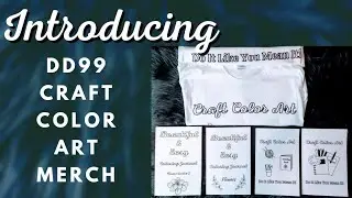 My New Channel Brand Merchandise | Color Your Own Shirt &bull; Notebook &bull; Journal & More #adultcoloring