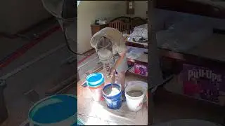 Mixing Self Leveling Cement | #shorts