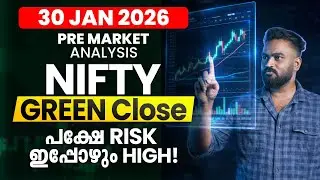 Nifty Green Close..But Risk Still High | Pre and Post Market Report Malayalam | Nifty50 Bank