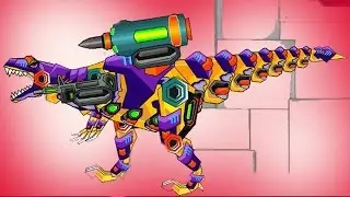 Dinosaur Robot Wars-Robot Transformer-Game for Children
