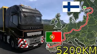 ETS2 International Cargo Route (Helsinki to Lisbon) Finland to Portugal | Euro Truck Simulator 2
