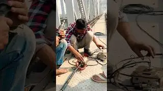 Flexible pencil grinding M/C #bridge #railwaybridge #shortvideo #railwayinfrastructure #fabrication