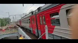 Особенная электричка с тифоном от Номерного ЭД4М 0371