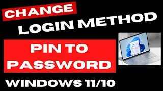 Изменить метод входа в Windows с PIN-кода на пароль в Windows 11/10