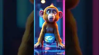 Funny monkey #youtubeshorts #3danimation #animals #magicinnature