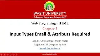 25   HTML5 Form Input Types Email & Attributs Required   Placeholder   Value