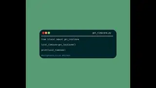 Python tzlocal - Get local time zone