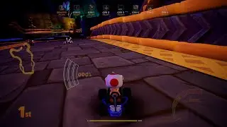The Karters 2 (CNK Tiny Temple + Karting Legend CPUs) [Toad Gameplay]