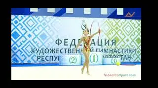 Художественная гимнастика,  Ева Контякова,Обруч,  2014 год. Чемпионат республики Башкортостан❤👍