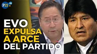 Presidente de Bolivia LUIS ARCE ES EXPULSADO del partido de EVO MORALES