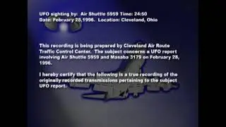 Airline Pilot UFO Sightings (2 of 3) - February 28, 1996 - Cleveland, OH