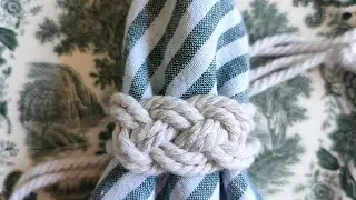 DIY | Easy way to make a macrame napkin ring