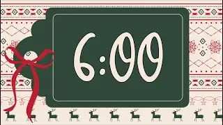 6 Minute Fun Christmas Present Holiday Timer (Happy Bells Alarm at End, No Music)